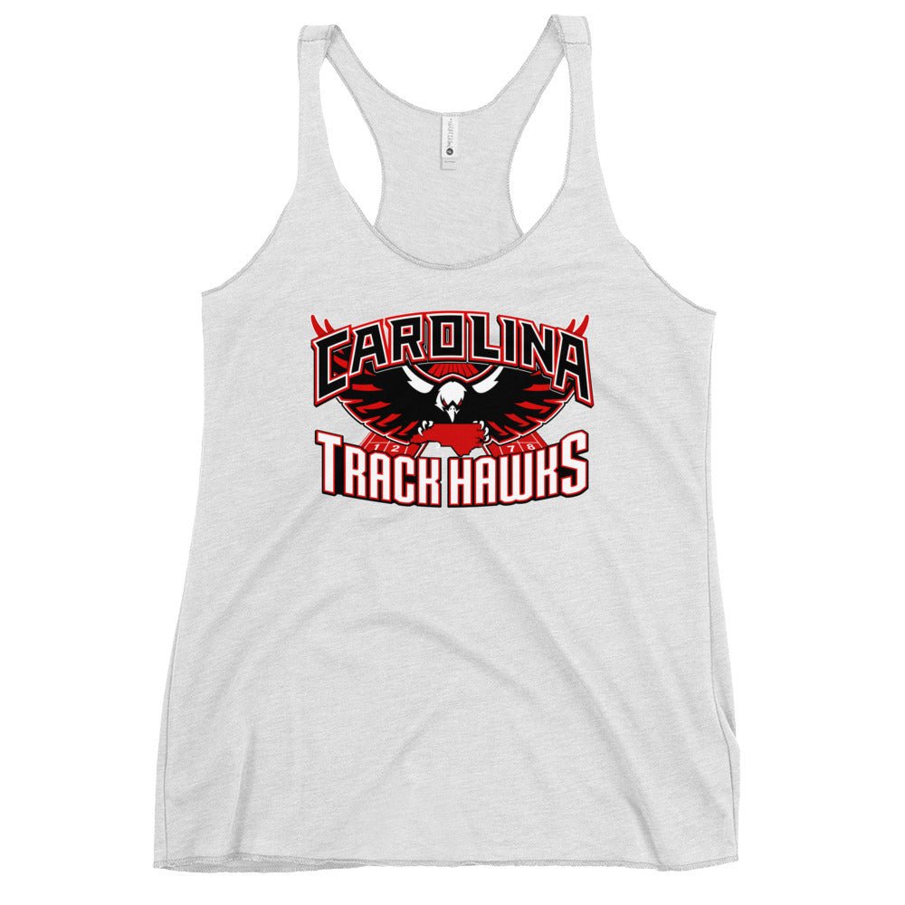 Performance | Thin Racerback Tank Top | Carolina track Hawks | Emblem Logo