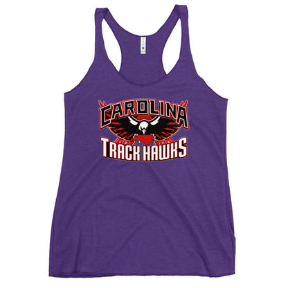 Performance | Thin Racerback Tank Top | Carolina track Hawks | Emblem Logo