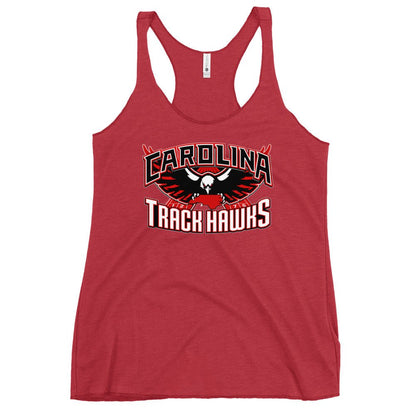 Performance | Thin Racerback Tank Top | Carolina track Hawks | Emblem Logo