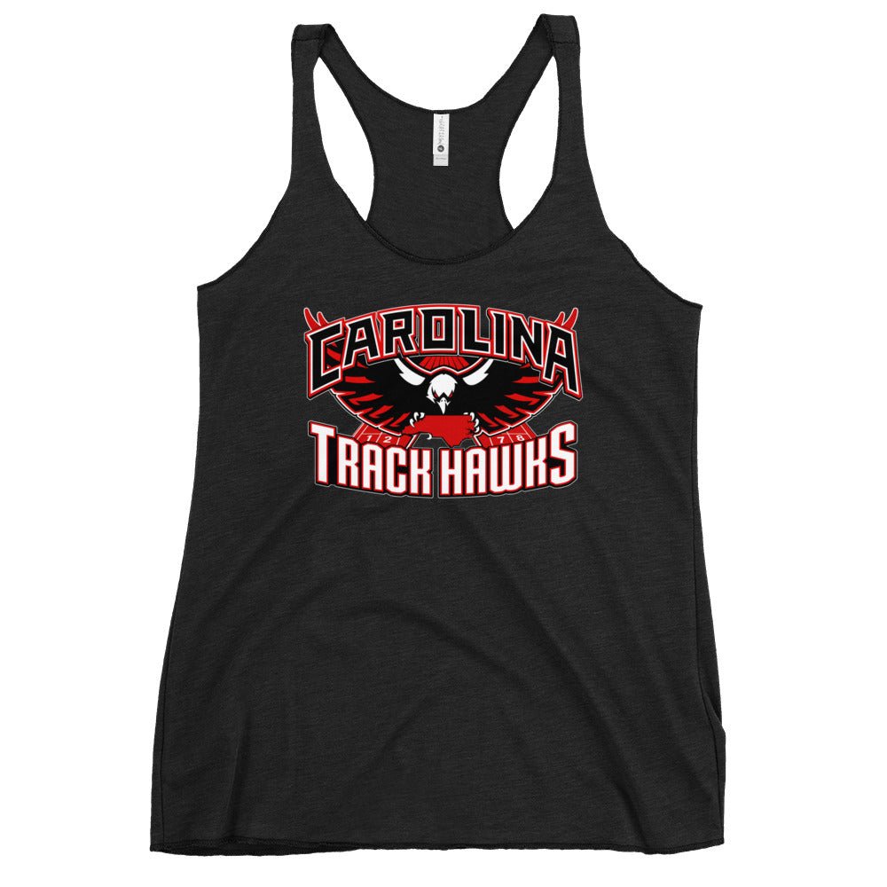 Performance | Thin Racerback Tank Top | Carolina track Hawks | Emblem Logo