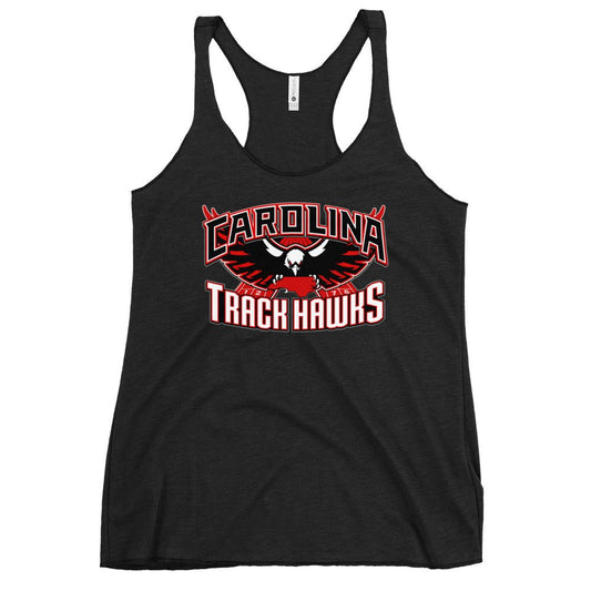 Performance | Thin Racerback Tank Top | Carolina track Hawks | Emblem Logo