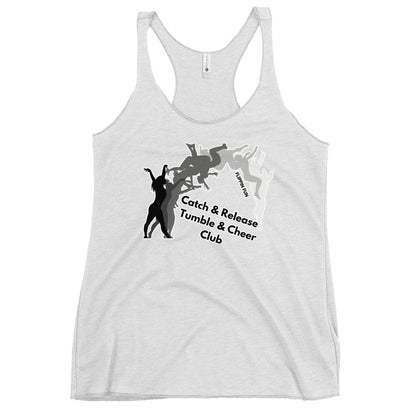 Performance | Thin Racerback Tank Top | Catch & Release Tumble & Cheer Club | Tumble Logo