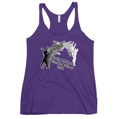 Performance | Thin Racerback Tank Top | Catch & Release Tumble & Cheer Club | Tumble Logo