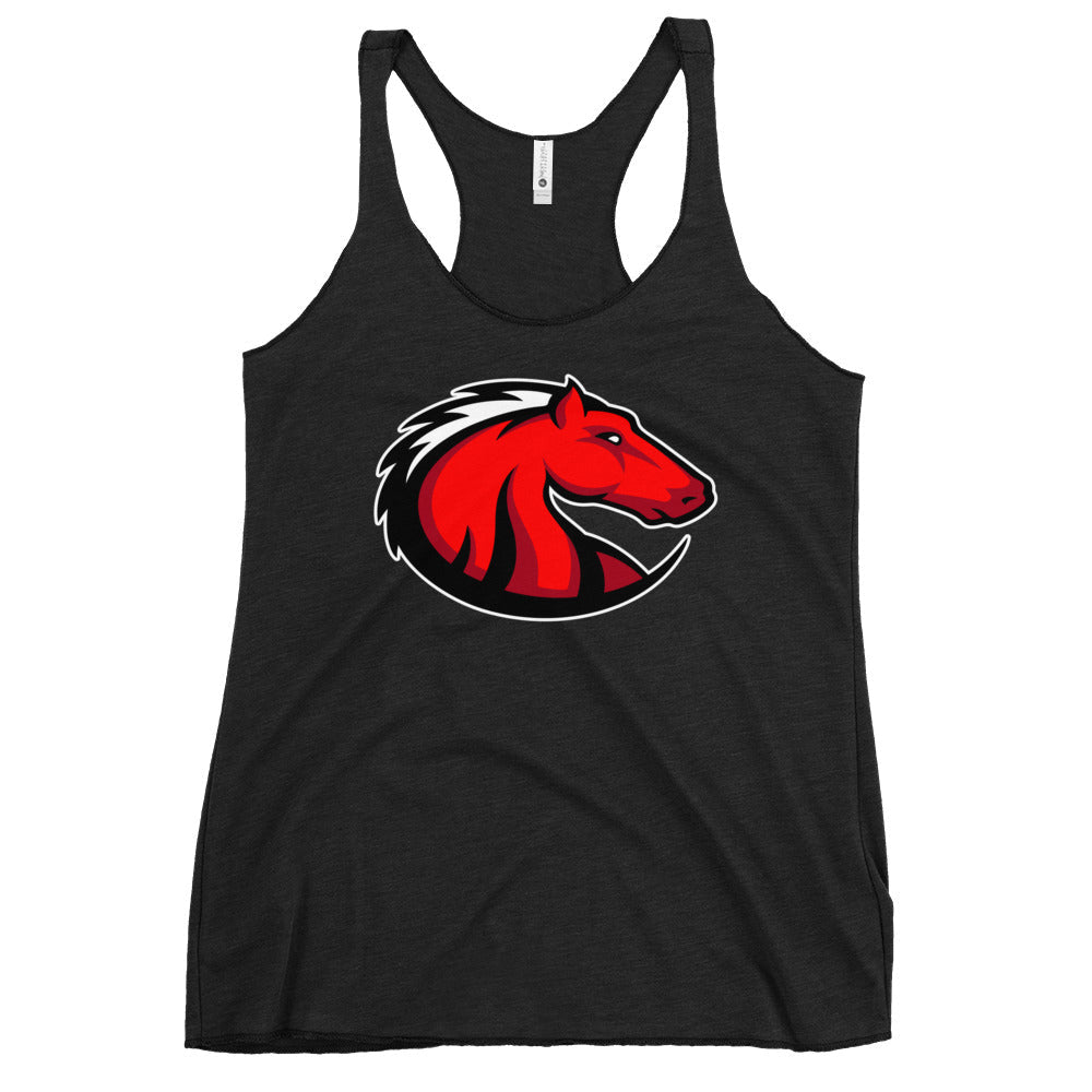 Performance | Thin Racerback Tank Top | Central Maine Community College Woman’s Soccer | Crest Logo