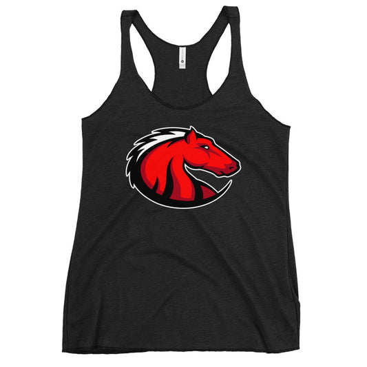 Performance | Thin Racerback Tank Top | Central Maine Community College Woman’s Soccer | Crest Logo
