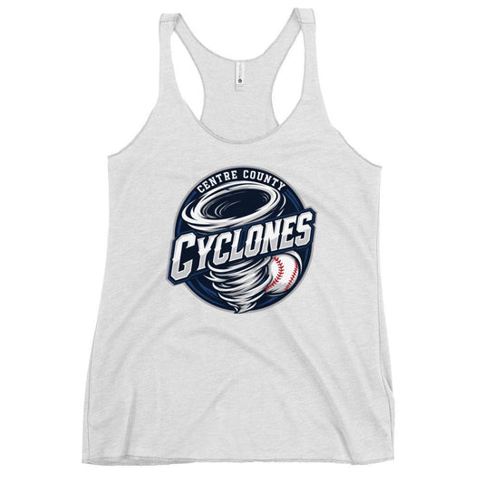 Performance | Thin Racerback Tank Top | Centre County Cyclones | Badge Logo