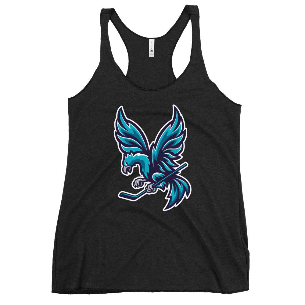 Performance | Thin Racerback Tank Top | Charlotte Rise | Mascot Logo