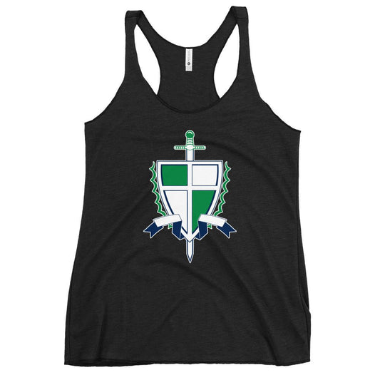 Performance | Thin Racerback Tank Top | Cheer | Shield Logo