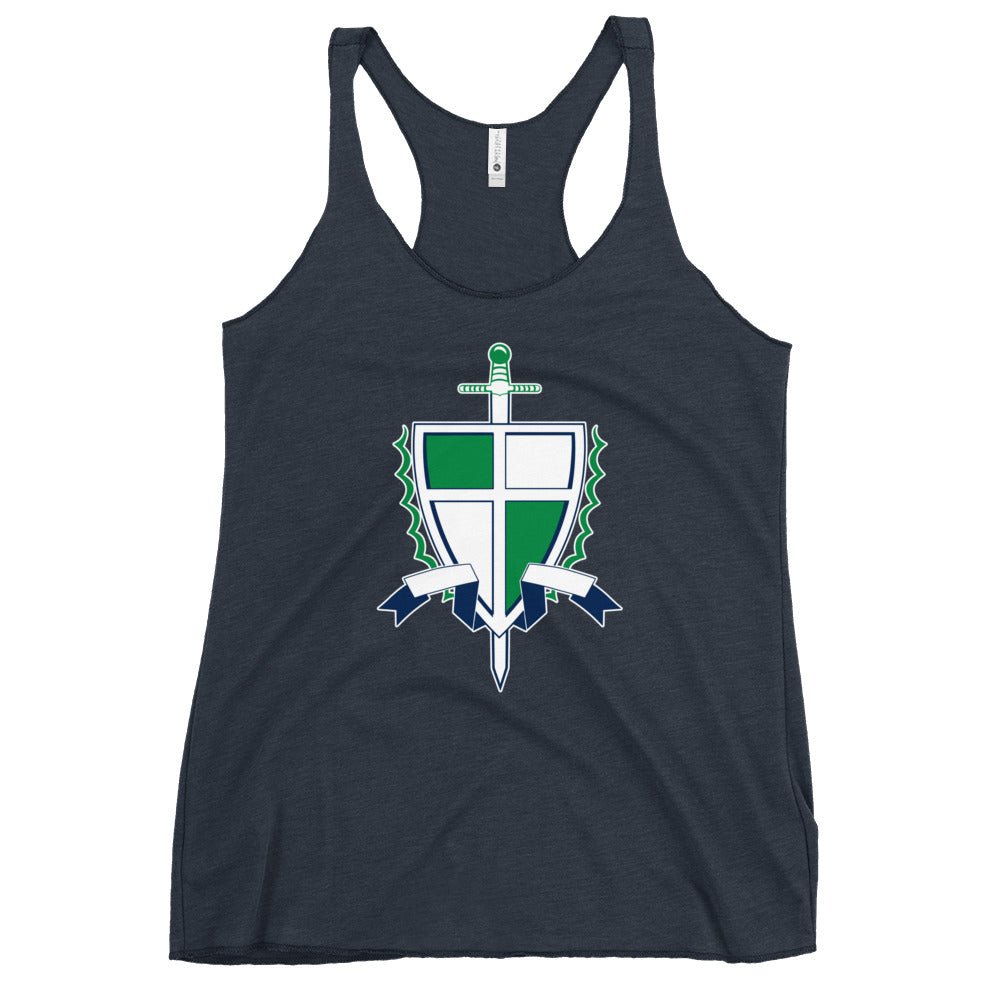 Performance | Thin Racerback Tank Top | Cheer | Shield Logo