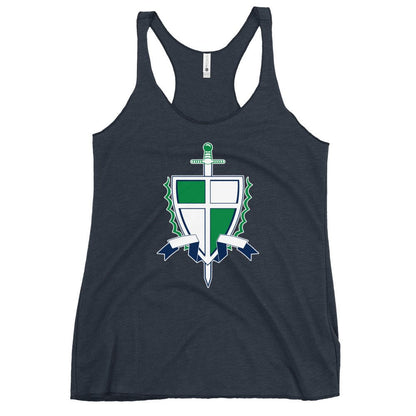 Performance | Thin Racerback Tank Top | Cheer | Shield Logo