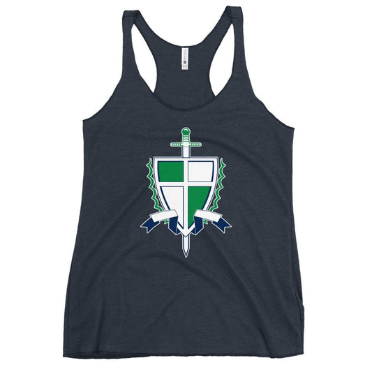 Performance | Thin Racerback Tank Top | Cheer | Shield Logo