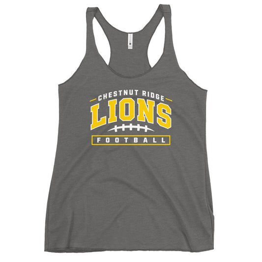 Performance | Thin Racerback Tank Top | Chestnut Ridge Lions Football | Valor Logo