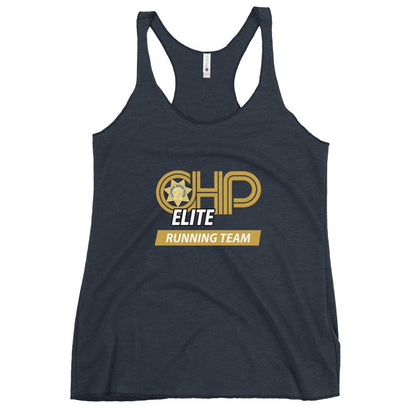Performance | Thin Racerback Tank Top | CHP Elite Running Team | Runner Crest Logo