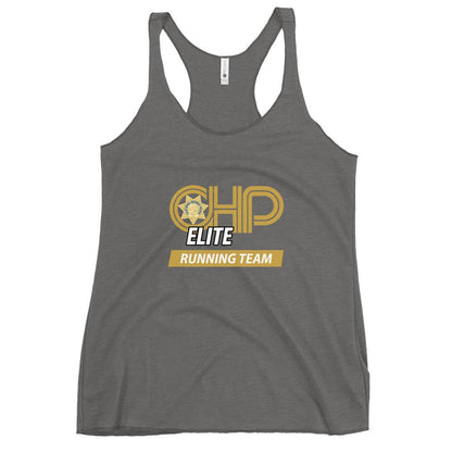 Performance | Thin Racerback Tank Top | CHP Elite Running Team | Runner Crest Logo