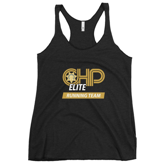 Performance | Thin Racerback Tank Top | CHP Elite Running Team | Runner Crest Logo