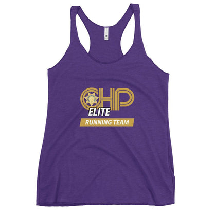 Performance | Thin Racerback Tank Top | CHP Elite Running Team | Runner Crest Logo