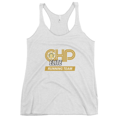Performance | Thin Racerback Tank Top | CHP Elite Running Team | Runner Crest Logo