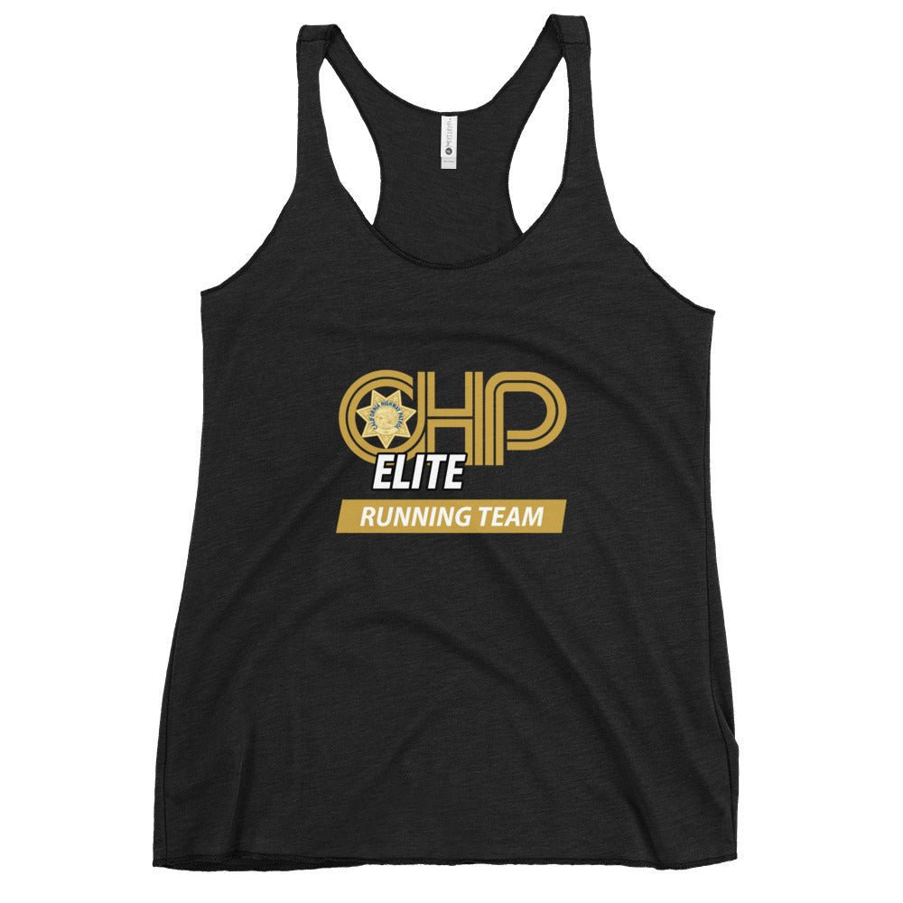 Performance | Thin Racerback Tank Top | CHP Elite Running Team | Runner Crest Logo