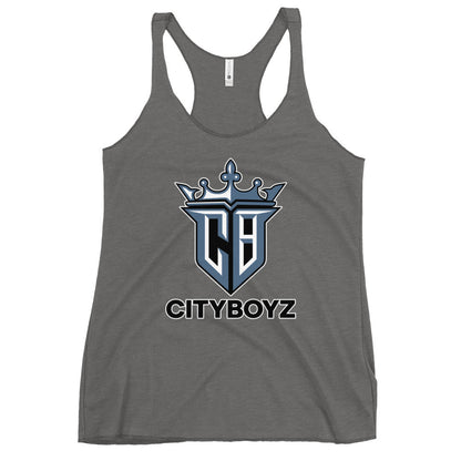 Performance | Thin Racerback Tank Top | City Boyz Elite | Crown Valor Logo