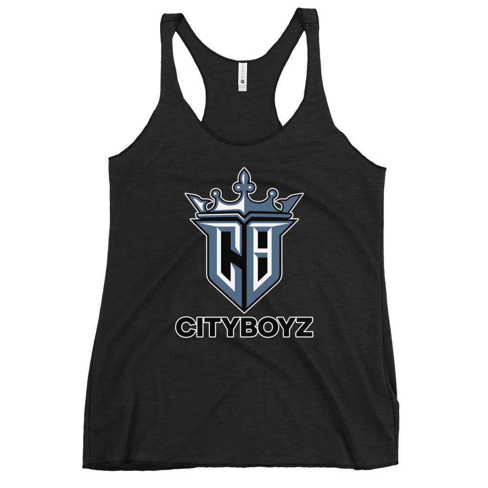 Performance | Thin Racerback Tank Top | City Boyz Elite | Crown Valor Logo