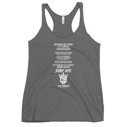 Performance | Thin Racerback Tank Top | City Boyz Elite | Legacy Builder Mark Logo