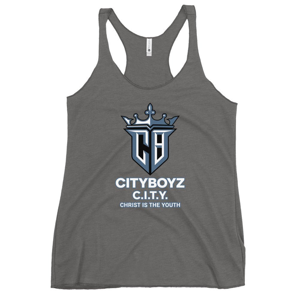 Performance | Thin Racerback Tank Top | City Boyz Elite | Victory Royale Logo