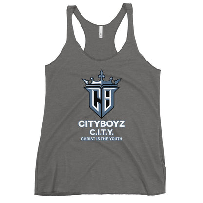 Performance | Thin Racerback Tank Top | City Boyz Elite | Victory Royale Logo