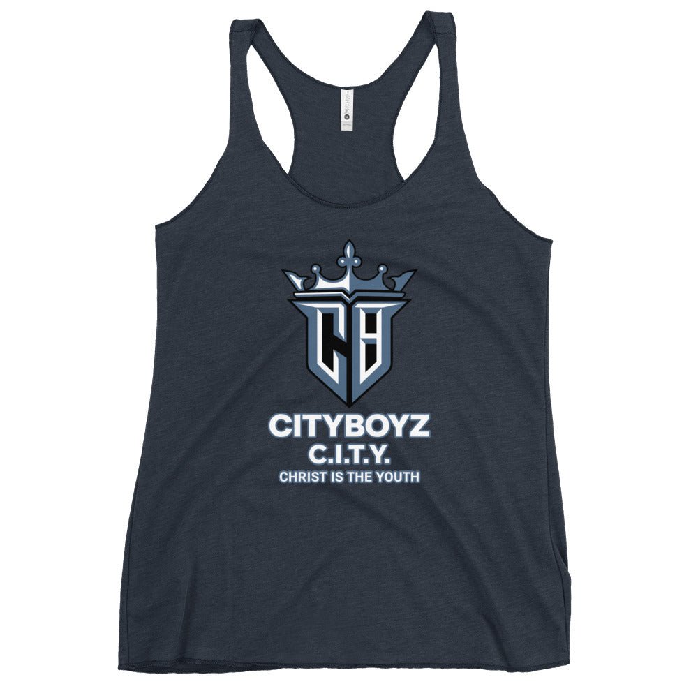 Performance | Thin Racerback Tank Top | City Boyz Elite | Victory Royale Logo
