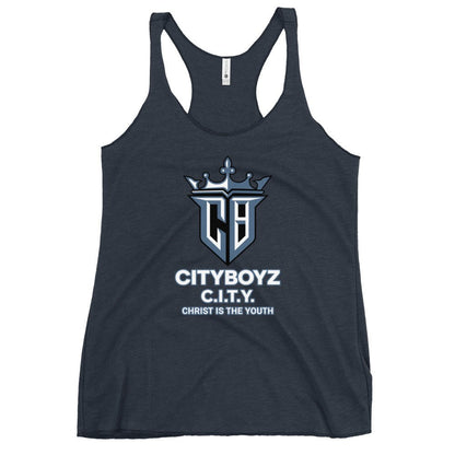 Performance | Thin Racerback Tank Top | City Boyz Elite | Victory Royale Logo