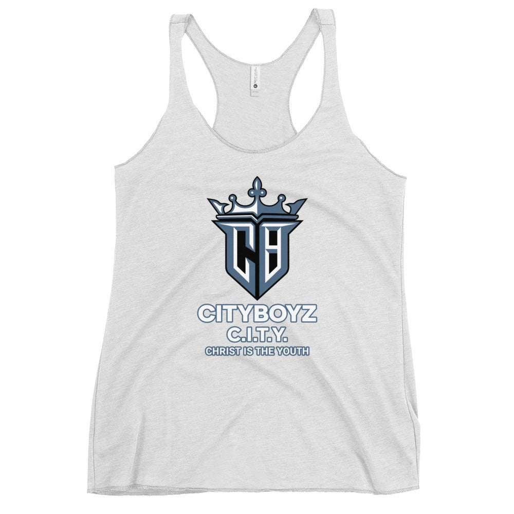 Performance | Thin Racerback Tank Top | City Boyz Elite | Victory Royale Logo