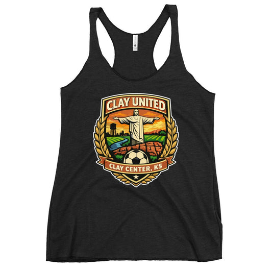 Performance | Thin Racerback Tank Top | Clay United | Crest Logo