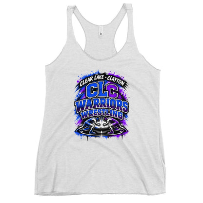 Performance | Thin Racerback Tank Top | Clear Lake - Clayton Wrestling | Apex Logo