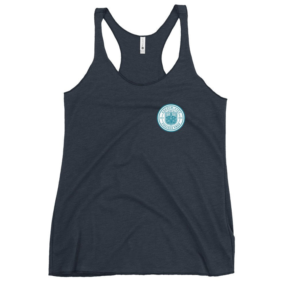 Performance | Thin Racerback Tank Top | Clutch City College Prep | Mark Logo