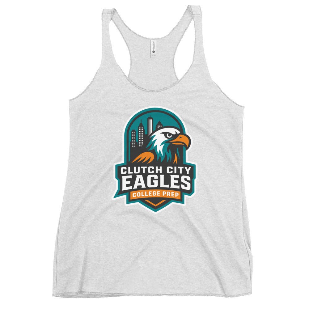 Performance | Thin Racerback Tank Top | Clutch City College Prep | Shield Logo