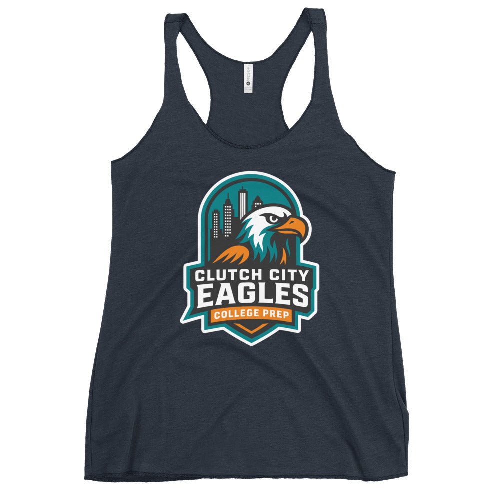 Performance | Thin Racerback Tank Top | Clutch City College Prep | Shield Logo