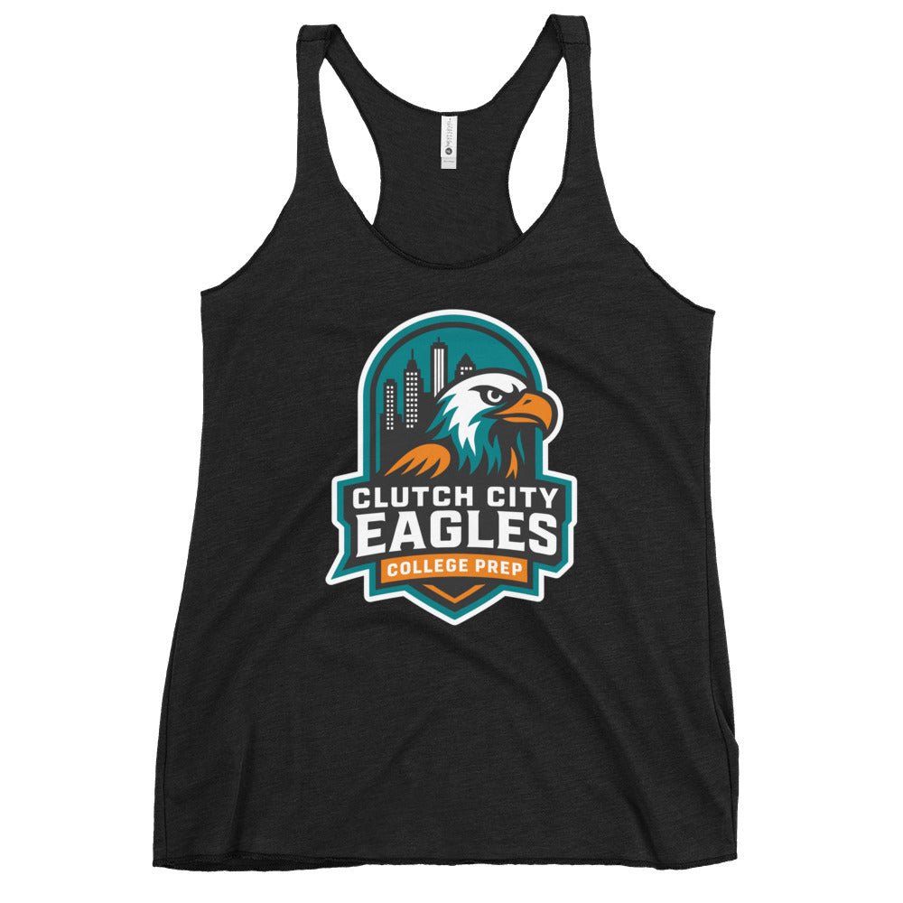 Performance | Thin Racerback Tank Top | Clutch City College Prep | Shield Logo