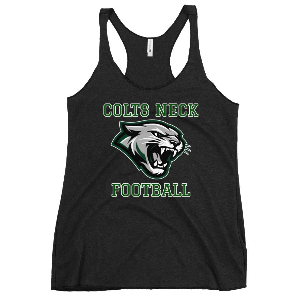 Performance | Thin Racerback Tank Top | Colts Neck Cougars | Youth Tackle Football (AYF) | Green Predator Logo