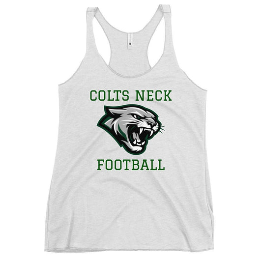 Performance | Thin Racerback Tank Top | Colts Neck Cougars | Youth Tackle Football (AYF) | Green Predator Logo