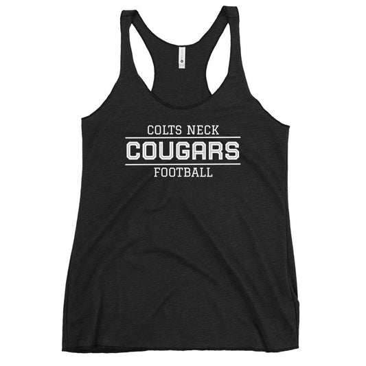 Performance | Thin Racerback Tank Top | Colts Neck Cougars | Youth Tackle Football (AYF) | Script Logo