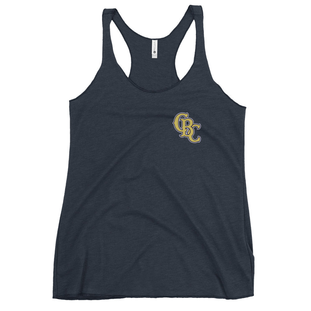 Performance | Thin Racerback Tank Top | Cougar Baseball Club | CBC Gold Logo