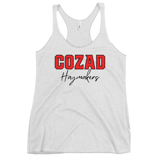 Performance | Thin Racerback Tank Top | Cozad Girls Golf | Script Logo