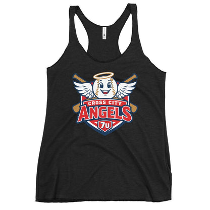 Performance | Thin Racerback Tank Top | Cross City Angels | Shield Logo