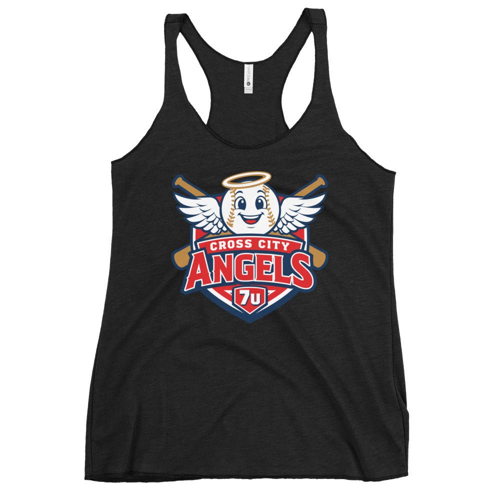Performance | Thin Racerback Tank Top | Cross City Angels | Shield Logo