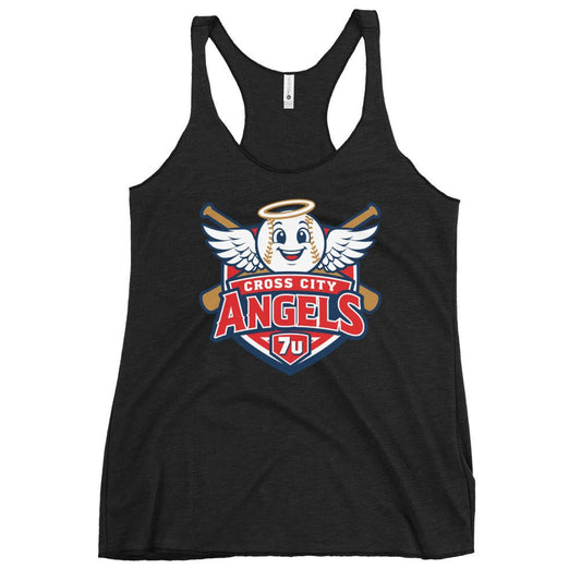 Performance | Thin Racerback Tank Top | Cross City Angels | Shield Logo