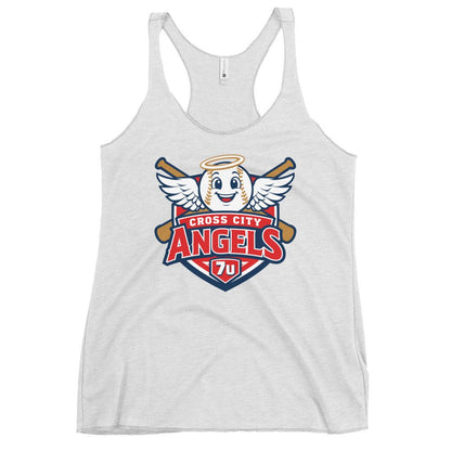 Performance | Thin Racerback Tank Top | Cross City Angels | Shield Logo