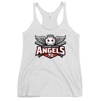 Performance | Thin Racerback Tank Top | Cross City Angels | Winged Guardian Logo