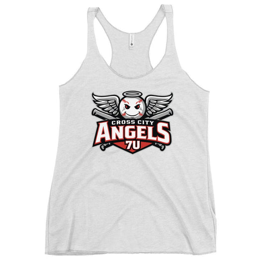 Performance | Thin Racerback Tank Top | Cross City Angels | Winged Guardian Logo