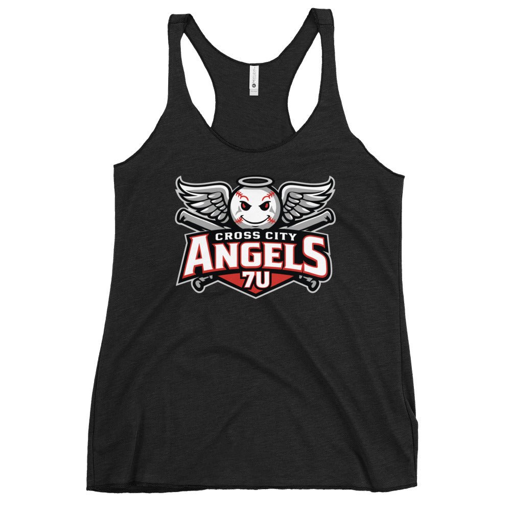 Performance | Thin Racerback Tank Top | Cross City Angels | Winged Guardian Logo