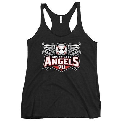 Performance | Thin Racerback Tank Top | Cross City Angels | Winged Guardian Logo