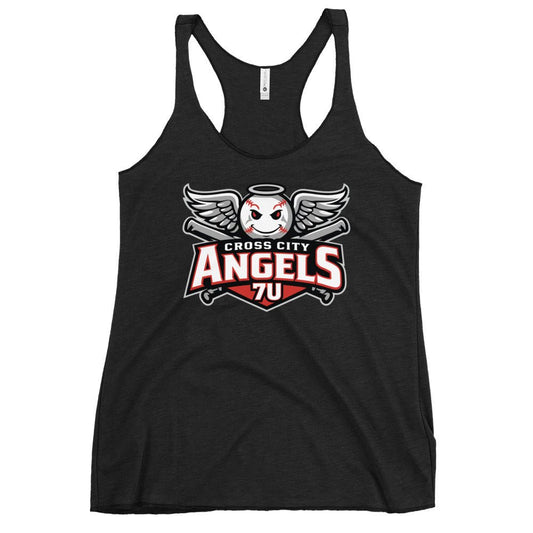 Performance | Thin Racerback Tank Top | Cross City Angels | Winged Guardian Logo